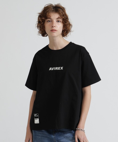 AVIREX(アヴィレックス)の「《WEB&DEPOT限定》CORE LOGO EMBROIDERY T-SHIRT(Tシャツ/カットソー・レディース・ホワイト系2/ブラック/ネイビー/イエロー・F)」の13枚目の写真