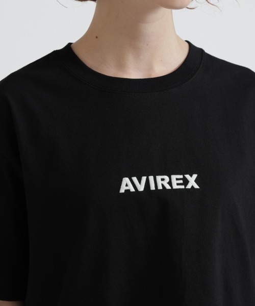 AVIREX(アヴィレックス)の「《WEB&DEPOT限定》CORE LOGO EMBROIDERY T-SHIRT(Tシャツ/カットソー・レディース・ホワイト系2/ブラック/ネイビー/イエロー・F)」の20枚目の写真