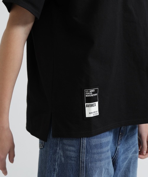 AVIREX(アヴィレックス)の「《WEB&DEPOT限定》CORE LOGO EMBROIDERY T-SHIRT(Tシャツ/カットソー・レディース・ホワイト系2/ブラック/ネイビー/イエロー・F)」の21枚目の写真