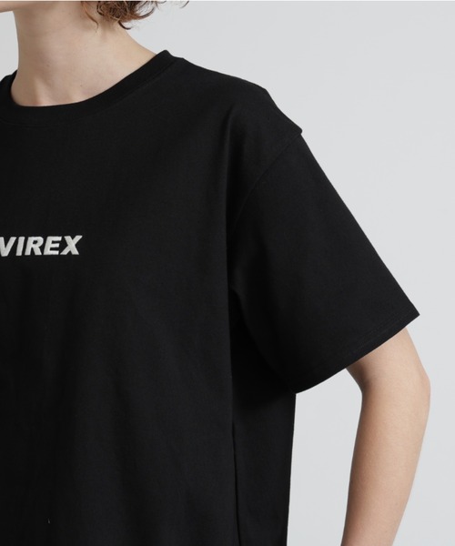 AVIREX(アヴィレックス)の「《WEB&DEPOT限定》CORE LOGO EMBROIDERY T-SHIRT(Tシャツ/カットソー・レディース・ホワイト系2/ブラック/ネイビー/イエロー・F)」の18枚目の写真