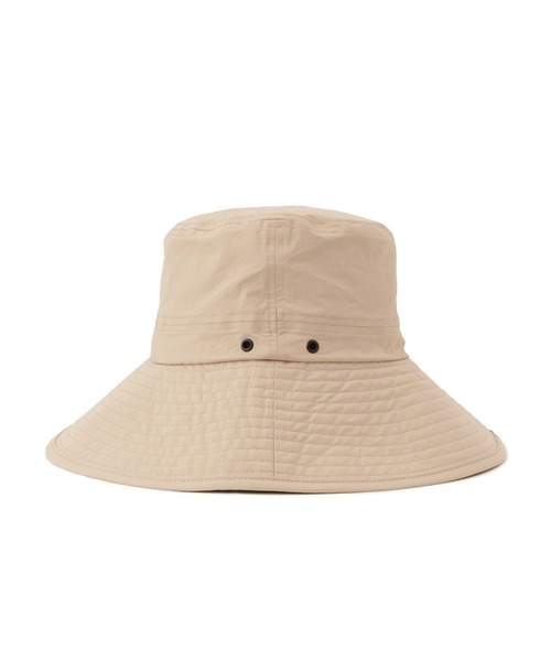 ROPE' PICNIC（ロペピクニック）の「日よけ付きアドベンチャーハット/UVカット・リンクコーデ（ハット・レディース・ベージュ/ライトグリーン/ブラック・FREE）」の8枚目の写真