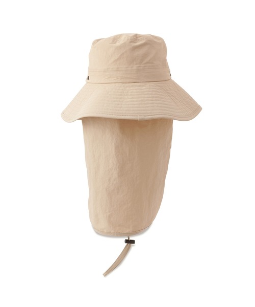 ROPE' PICNIC（ロペピクニック）の「日よけ付きアドベンチャーハット/UVカット・リンクコーデ（ハット・レディース・ベージュ/ライトグリーン/ブラック・FREE）」の10枚目の写真
