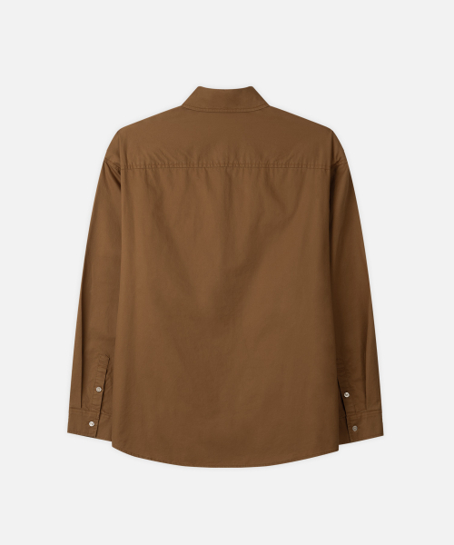 DRAW FIT（ドローフィット）の「ウォッシュドコットンウエスタンシャツ[BROWN]（シャツ/ブラウス・メンズ・その他・M/L/XL）」の5枚目の写真