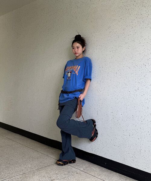 REBRENNER（リブレンナー）の「DTFベースボールリーグピグメント半袖Tシャツブルー（Tシャツ/カットソー・レディース・その他・MEDIUM/LARGE/X-LARGE/2XL）」の5枚目の写真