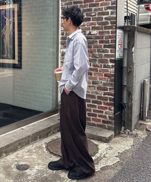 CIAOPANIC（チャオパニック）の「レイヤードダブルカラーシャツ（シャツ/ブラウス・レディース・グレー/サックスブルー/ベージュ・MEDIUM/LARGE）」の10枚目の写真