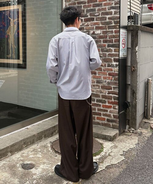 CIAOPANIC（チャオパニック）の「レイヤードダブルカラーシャツ（シャツ/ブラウス・レディース・グレー/サックスブルー/ベージュ・MEDIUM/LARGE）」の11枚目の写真