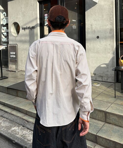 CIAOPANIC（チャオパニック）の「レイヤードダブルカラーシャツ（シャツ/ブラウス・レディース・グレー/サックスブルー/ベージュ・MEDIUM/LARGE）」の14枚目の写真