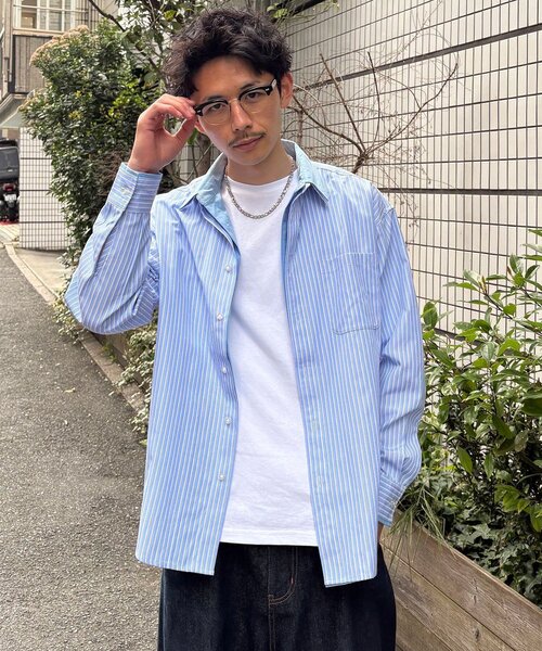 CIAOPANIC（チャオパニック）の「レイヤードダブルカラーシャツ（シャツ/ブラウス・レディース・グレー/サックスブルー/ベージュ・MEDIUM/LARGE）」の20枚目の写真