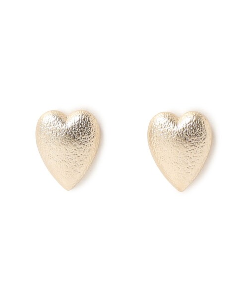 BEAMS HEART(ビームスハート)の「ラフ ハート イヤリング(イヤリング・レディース・シルバー/ゴールド・ONE SIZE)」の2枚目の写真