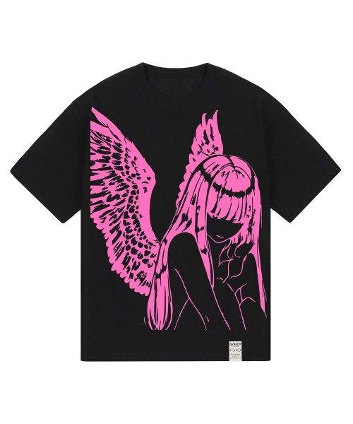 GRAVER（グレーバー）の「[ユニセックス]HALO 半袖Tシャツ_ブラック（Tシャツ/カットソー・レディース・ブラック/チャコールグレー・SMALL/MEDIUM/LARGE）」の5枚目の写真