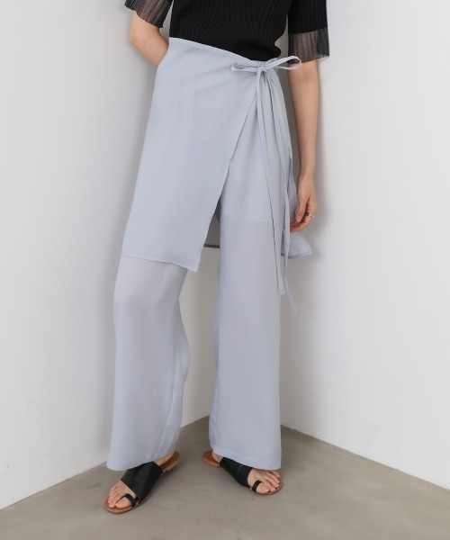 Bab（バブ）の「スカート付きシアーパンツ（その他パンツ・レディース・ブラック/グレー/ホワイト系その他・M）」の3枚目の写真