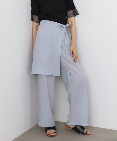 Bab（バブ）の「スカート付きシアーパンツ（その他パンツ・レディース・ブラック/グレー/ホワイト系その他・M）」の9枚目の写真