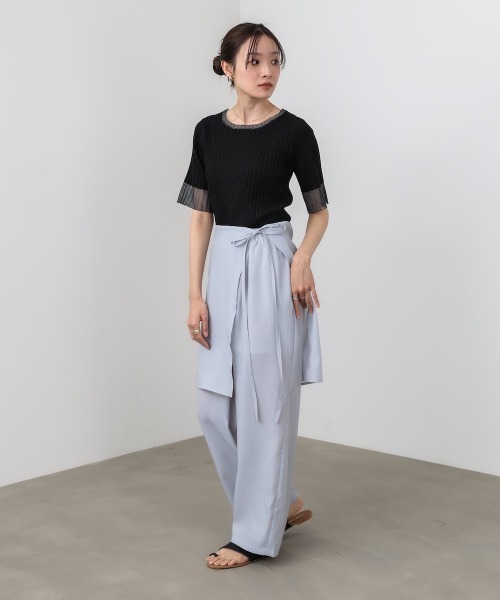 Bab（バブ）の「スカート付きシアーパンツ（その他パンツ・レディース・ブラック/グレー/ホワイト系その他・M）」の8枚目の写真