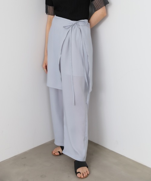 Bab（バブ）の「スカート付きシアーパンツ（その他パンツ・レディース・ブラック/グレー/ホワイト系その他・M）」の5枚目の写真
