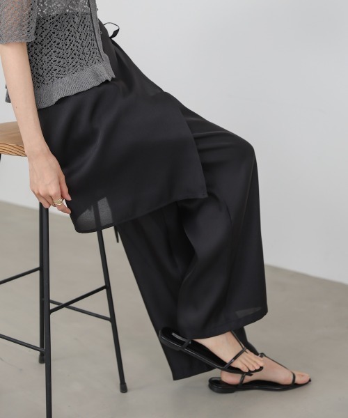 Bab（バブ）の「スカート付きシアーパンツ（その他パンツ・レディース・ブラック/グレー/ホワイト系その他・M）」の11枚目の写真