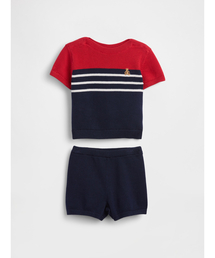 GAP（ギャップ）の「カラーブロック セーター コーデセット (ベビー)（セットアップ）」
