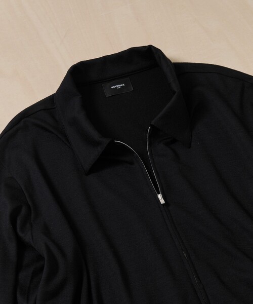 WRAPINKNOT(ラッピンノット)の「【WRAPINKNOT/ラッピンノット】Zip Blouson(カーディガン/ボレロ・メンズ・ブラック・3/2)」の8枚目の写真