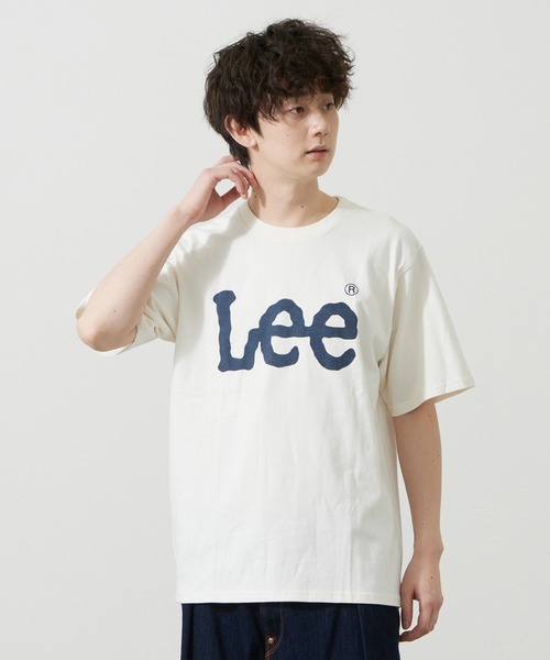 Lee(リー)の「Lee/リー LeeベーシックロゴTシャツ(Tシャツ/カットソー・メンズ・ネイビー/オレンジ/ホワイト・SMALL/MEDIUM/LARGE/X-LARGE)」の1枚目の写真