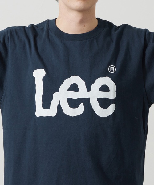 Lee(リー)の「Lee/リー LeeベーシックロゴTシャツ(Tシャツ/カットソー・メンズ・ネイビー/オレンジ/ホワイト・SMALL/MEDIUM/LARGE/X-LARGE)」の6枚目の写真