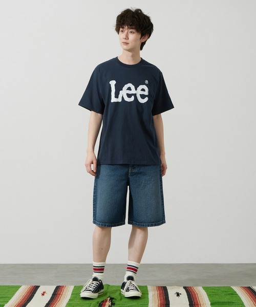 Lee(リー)の「Lee/リー LeeベーシックロゴTシャツ(Tシャツ/カットソー・メンズ・ネイビー/オレンジ/ホワイト・SMALL/MEDIUM/LARGE/X-LARGE)」の7枚目の写真