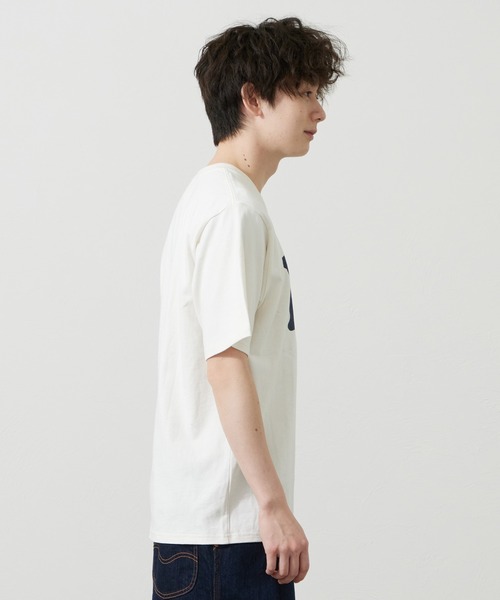Lee(リー)の「Lee/リー LeeベーシックロゴTシャツ(Tシャツ/カットソー・メンズ・ネイビー/オレンジ/ホワイト・SMALL/MEDIUM/LARGE/X-LARGE)」の12枚目の写真