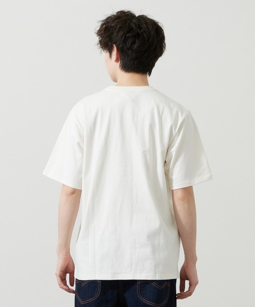 Lee(リー)の「Lee/リー LeeベーシックロゴTシャツ(Tシャツ/カットソー・メンズ・ネイビー/オレンジ/ホワイト・SMALL/MEDIUM/LARGE/X-LARGE)」の13枚目の写真
