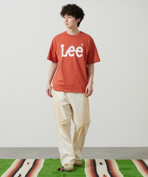 Lee(リー)の「Lee/リー LeeベーシックロゴTシャツ(Tシャツ/カットソー・メンズ・ネイビー/オレンジ/ホワイト・SMALL/MEDIUM/LARGE/X-LARGE)」の17枚目の写真
