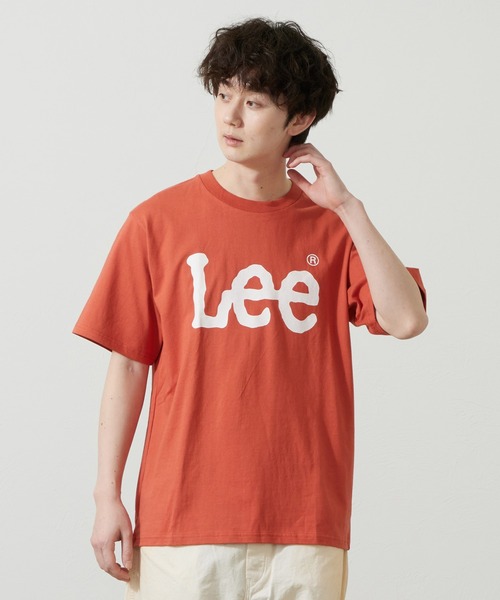 Lee(リー)の「Lee/リー LeeベーシックロゴTシャツ(Tシャツ/カットソー・メンズ・ネイビー/オレンジ/ホワイト・SMALL/MEDIUM/LARGE/X-LARGE)」の18枚目の写真