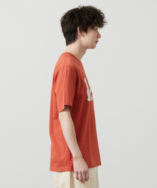 Lee(リー)の「Lee/リー LeeベーシックロゴTシャツ(Tシャツ/カットソー・メンズ・ネイビー/オレンジ/ホワイト・SMALL/MEDIUM/LARGE/X-LARGE)」の20枚目の写真