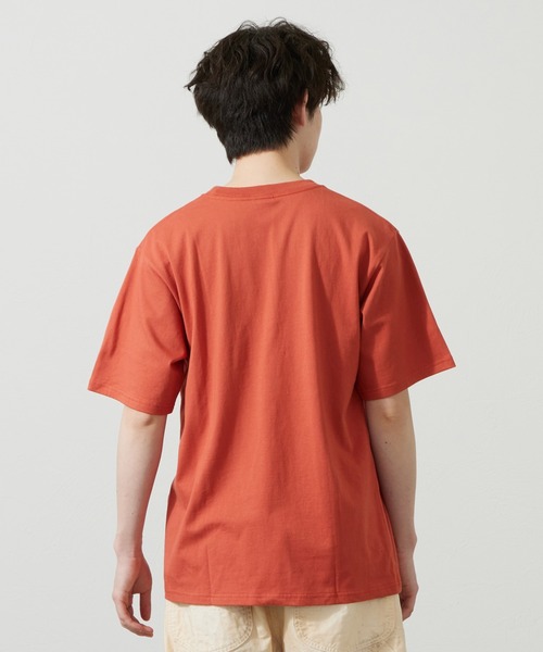 Lee(リー)の「Lee/リー LeeベーシックロゴTシャツ(Tシャツ/カットソー・メンズ・ネイビー/オレンジ/ホワイト・SMALL/MEDIUM/LARGE/X-LARGE)」の21枚目の写真