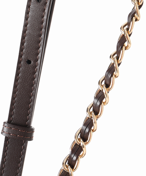 FRAMeWORK(フレームワーク)の「A POINT/アポワン 別注FENO チェーンbasketshoulder(かごバッグ・レディース・ブラウン/アイボリー・FREE)」の16枚目の写真