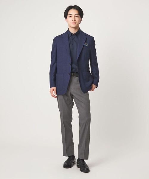 green label relaxing(グリーンレーベルリラクシング)の「A+ COOL ロイヤルオックス スタンダード アジャスター NP スラックス -ウォッシャブル・接触冷感・吸水速乾-(スラックス・メンズ・グレー系/モカ・M/L/S/XL/XXL)」の16枚目の写真