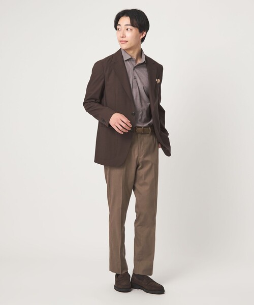 green label relaxing(グリーンレーベルリラクシング)の「A+ COOL ロイヤルオックス スタンダード アジャスター NP スラックス -ウォッシャブル・接触冷感・吸水速乾-(スラックス・メンズ・グレー系/モカ・M/L/S/XL/XXL)」の17枚目の写真
