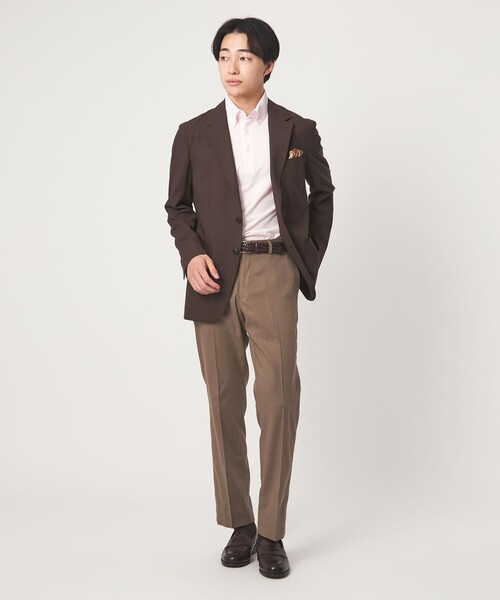 green label relaxing(グリーンレーベルリラクシング)の「A+ COOL ロイヤルオックス スタンダード アジャスター NP スラックス -ウォッシャブル・接触冷感・吸水速乾-(スラックス・メンズ・グレー系/モカ・M/L/S/XL/XXL)」の18枚目の写真
