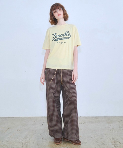 Zooodle（ズードル）の「Check easy pants - チェックイージーパンツ -（その他パンツ・メンズ・ブラウン/ネイビー・MEDIUM/LARGE）」の13枚目の写真