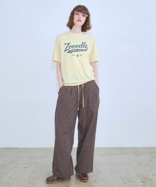 Zooodle（ズードル）の「Check easy pants - チェックイージーパンツ -（その他パンツ・メンズ・ブラウン/ネイビー・MEDIUM/LARGE）」の11枚目の写真