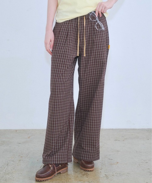 Zooodle（ズードル）の「Check easy pants - チェックイージーパンツ -（その他パンツ・メンズ・ブラウン/ネイビー・MEDIUM/LARGE）」の9枚目の写真