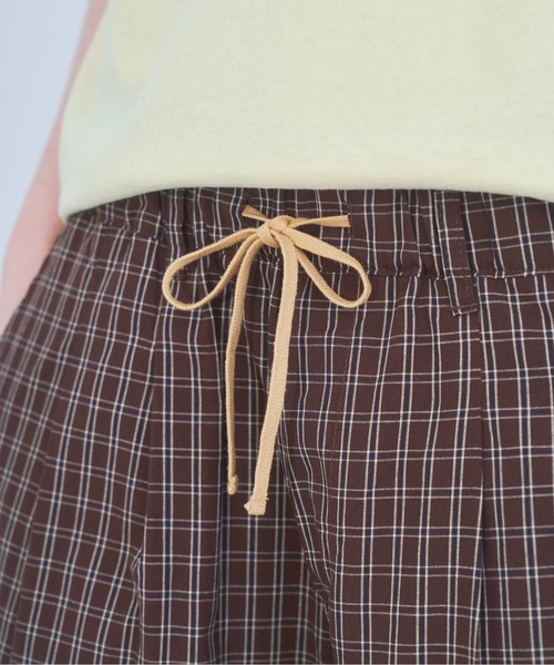 Zooodle（ズードル）の「Check easy pants - チェックイージーパンツ -（その他パンツ・メンズ・ブラウン/ネイビー・MEDIUM/LARGE）」の10枚目の写真
