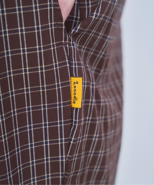 Zooodle（ズードル）の「Check easy pants - チェックイージーパンツ -（その他パンツ・メンズ・ブラウン/ネイビー・MEDIUM/LARGE）」の15枚目の写真