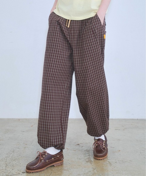 Zooodle(ズードル)の「Check easy pants - チェックイージーパンツ -(その他パンツ・メンズ・ブラウン/ネイビー・MEDIUM/LARGE)」の16枚目の写真