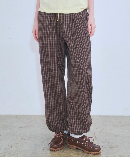 Zooodle(ズードル)の「Check easy pants - チェックイージーパンツ -(その他パンツ・メンズ・ブラウン/ネイビー・MEDIUM/LARGE)」の14枚目の写真