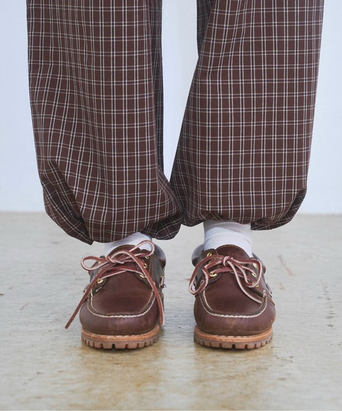 Zooodle(ズードル)の「Check easy pants - チェックイージーパンツ -(その他パンツ・メンズ・ブラウン/ネイビー・MEDIUM/LARGE)」の15枚目の写真