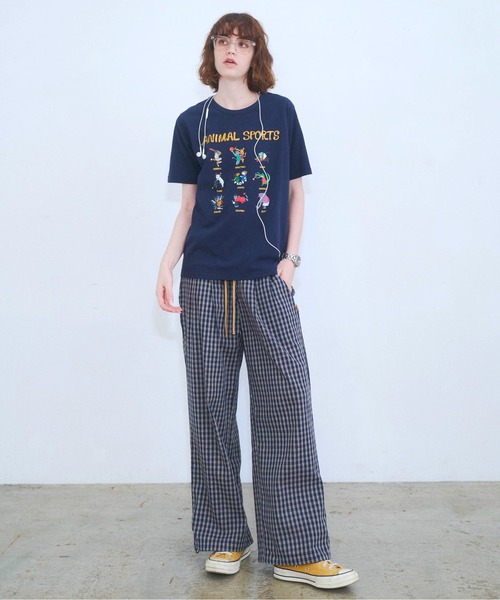 Zooodle(ズードル)の「Check easy pants - チェックイージーパンツ -(その他パンツ・メンズ・ブラウン/ネイビー・MEDIUM/LARGE)」の18枚目の写真
