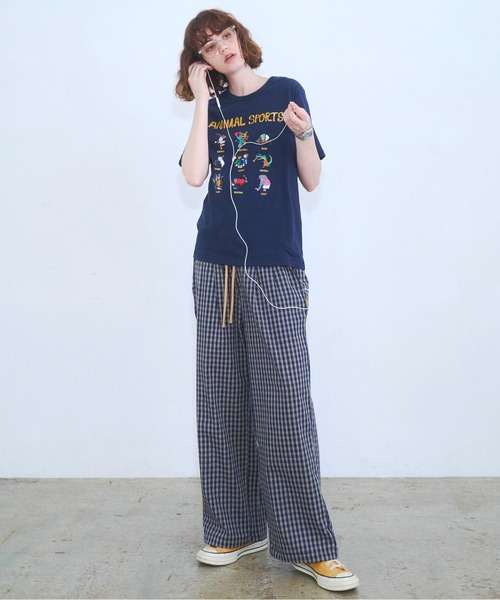 Zooodle(ズードル)の「Check easy pants - チェックイージーパンツ -(その他パンツ・メンズ・ブラウン/ネイビー・MEDIUM/LARGE)」の19枚目の写真
