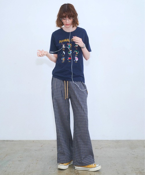 Zooodle(ズードル)の「Check easy pants - チェックイージーパンツ -(その他パンツ・メンズ・ブラウン/ネイビー・MEDIUM/LARGE)」の21枚目の写真