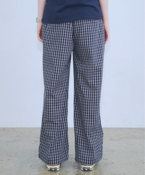 Zooodle（ズードル）の「Check easy pants - チェックイージーパンツ -（その他パンツ・メンズ・ブラウン/ネイビー・MEDIUM/LARGE）」の7枚目の写真