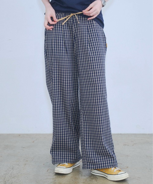 Zooodle(ズードル)の「Check easy pants - チェックイージーパンツ -(その他パンツ・メンズ・ブラウン/ネイビー・MEDIUM/LARGE)」の20枚目の写真