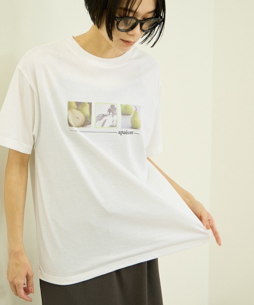 VICKY（ビッキー）の「接触冷感フルーツTシャツ（Tシャツ/カットソー・レディース・イエロー系その他/ピンク系その他/グリーン系その他・M）」の3枚目の写真