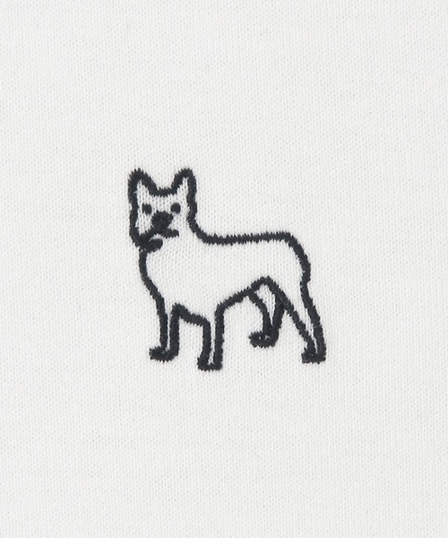 Paul Smith(ポールスミス)の「【ラウンジウェアー】“Dog Embroidery” Tシャツ【853362 7381S】(Tシャツ/カットソー・メンズ・ネイビー/ホワイト/ピンク・MEDIUM/LARGE)」の7枚目の写真