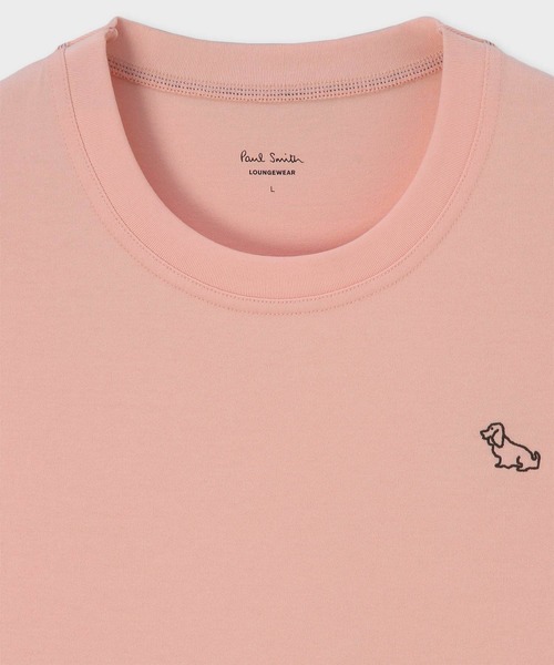 Paul Smith(ポールスミス)の「【ラウンジウェアー】“Dog Embroidery” Tシャツ【853362 7381S】(Tシャツ/カットソー・メンズ・ネイビー/ホワイト/ピンク・MEDIUM/LARGE)」の12枚目の写真